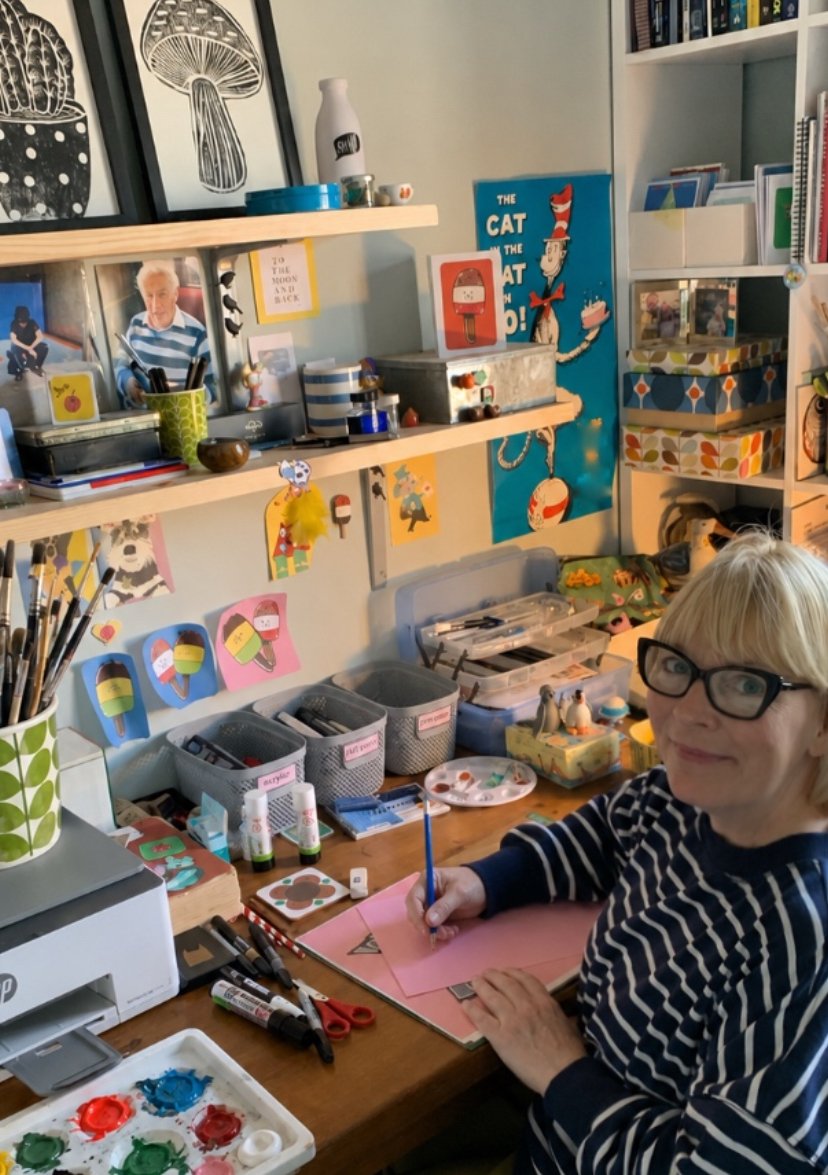 Deirdre Patton in her art room